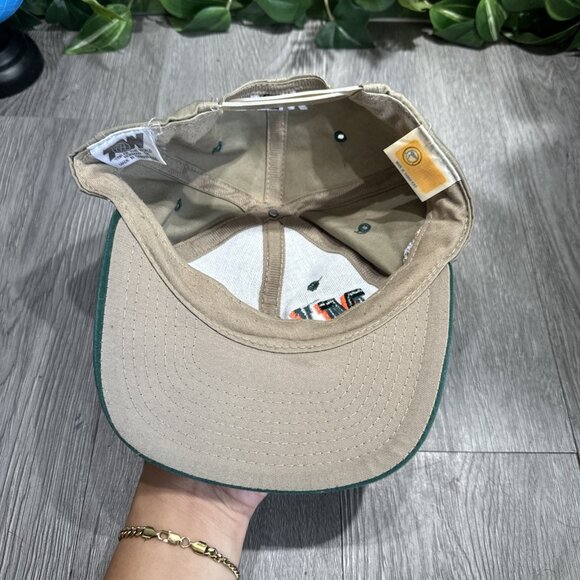 Vintage Miami Hurricanes Snapback Hat 90s Color Block
